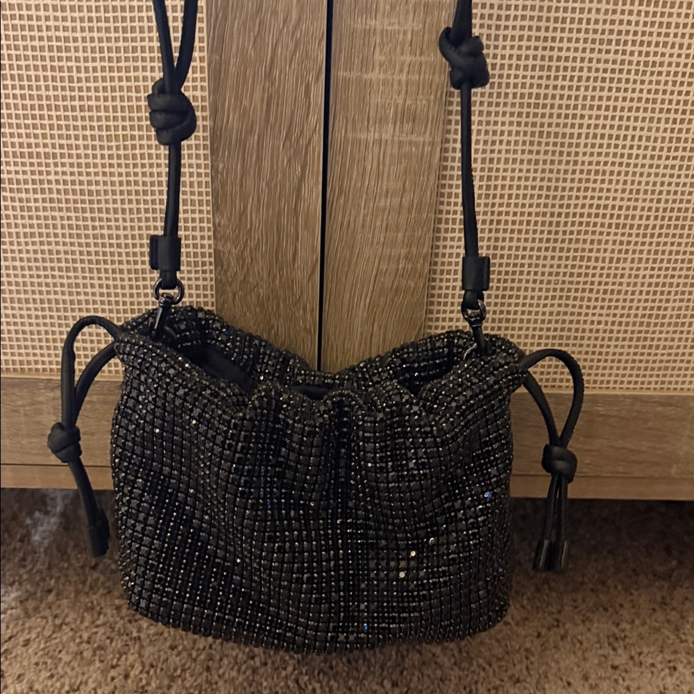 Tory Burch Black Crystal Handbag